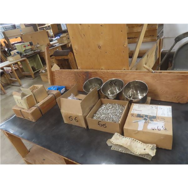 6 Boxes of Rivets and Rivet Holder