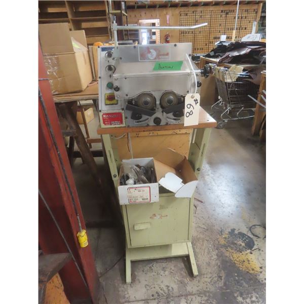 Randall Leather Machinery Power Edger Machine, Model R42B