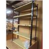 Image 3 : Rolling Wood Cabinet with Metal Shelf Unit