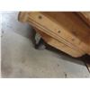 Image 4 : Rolling Wood Cabinet with Metal Shelf Unit