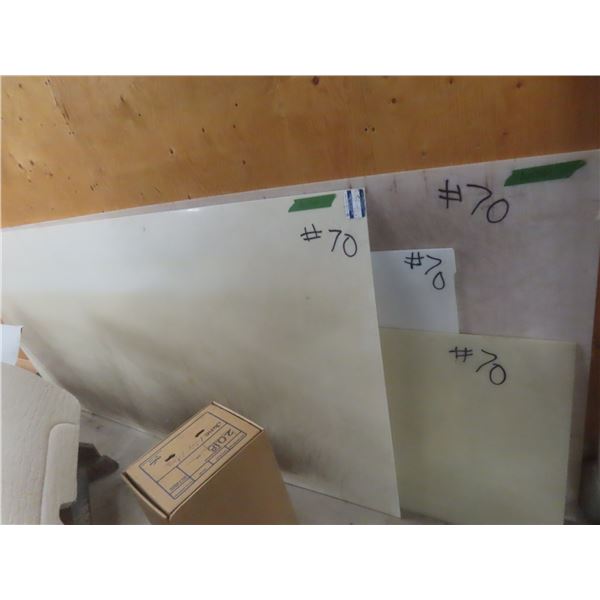 2 Fiberglass Sheets, 96" × 48", Plus 2 Smaller Pieces