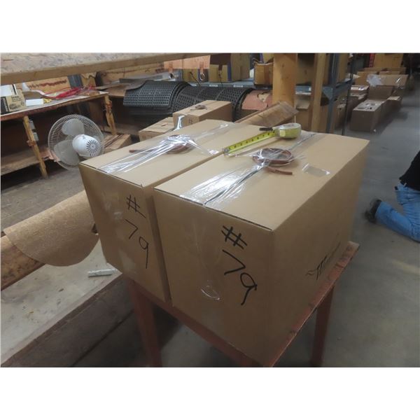 2 Boxes of New Leather Strap Accessories – Approx 50 lbs
