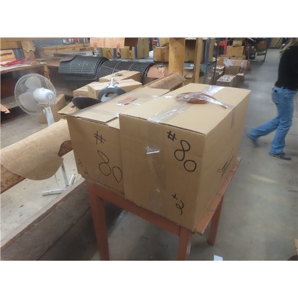 2 Boxes of New Leather Strap Accessories – Approx 80 lbs