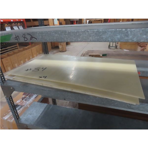 4 Pieces Plexiglass, Approx 43" × 24"