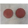 Image 3 : 2 Boxes of New Leather Buttons – Approx 20 lbs