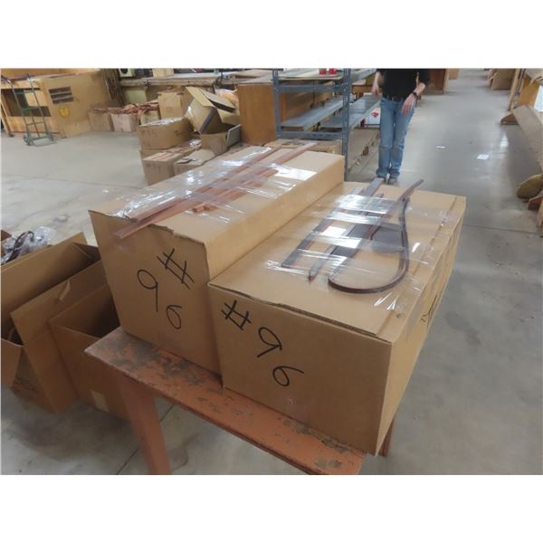 2 Boxes of New Leather Strap Accessories – Approx 65 lbs