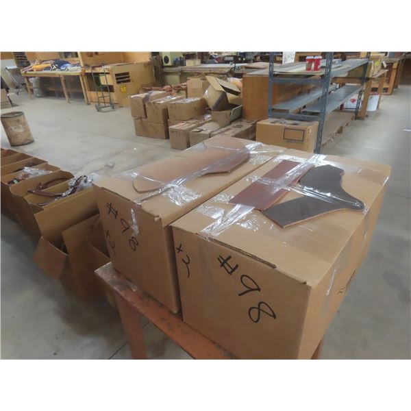 2 Boxes of New Leather Strap Accessories – Approx 60 lbs