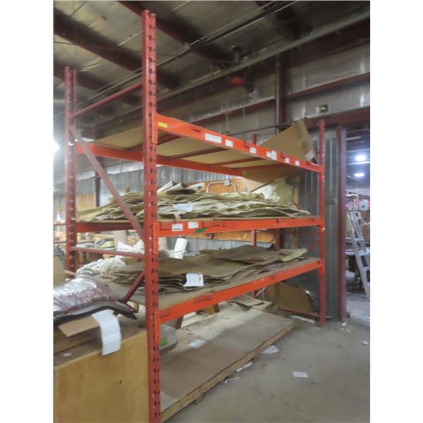 Pallet Racking: 2 Uppers 10 ft, 6 Side Rails/Cross Beams  10ft - Product on Shelves Not Included