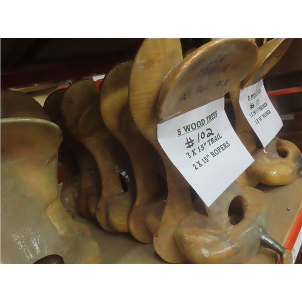 5 New Wood Saddle Trees – Trail and Roper Style