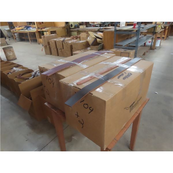 2 Boxes of New Leather Strap Accessories – Approx 75 lbs