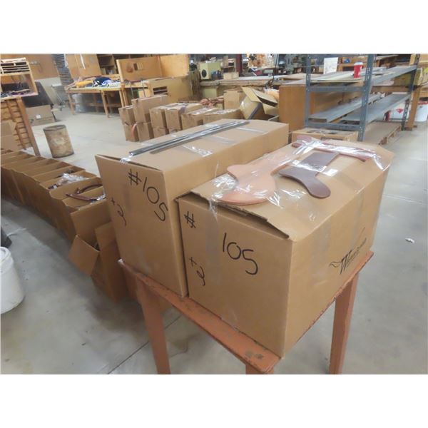 2 Boxes of New Leather Strap Accessories – Approx 95 lbs