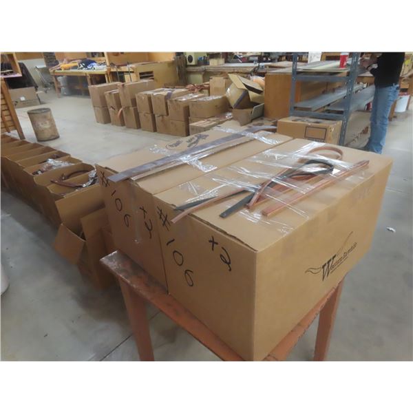 2 Boxes of New Leather Strap Accessories – Approx 76 lbs