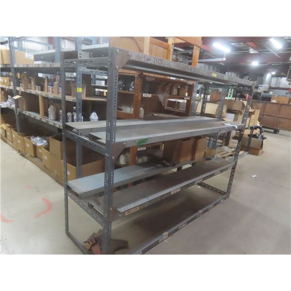 Heavy-Duty Metal Shelving Unit, 72"H × 96" × 30"W with 2×12" Shelves – Product NOT Included