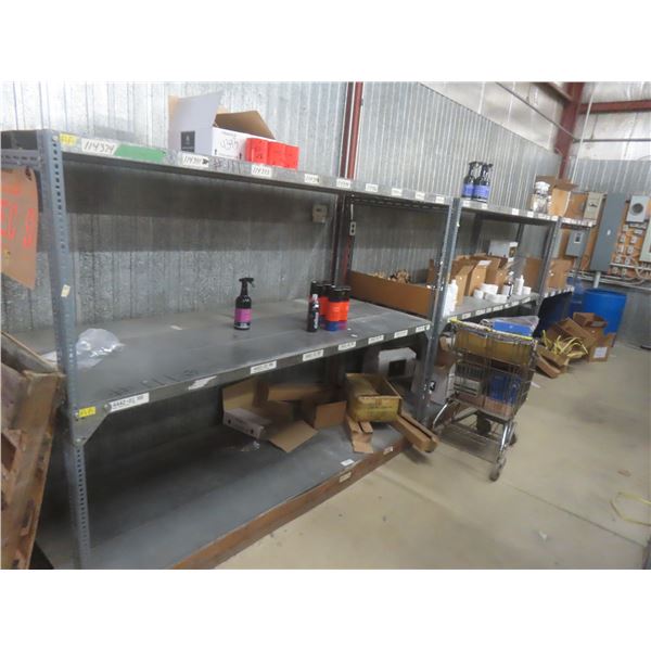 3 Heavy-Duty Metal Shelving Units, 2 @ 72"H × 96"W × 36"D, Plus 1 @ 72"H x 60"W x 36"D – Product Not