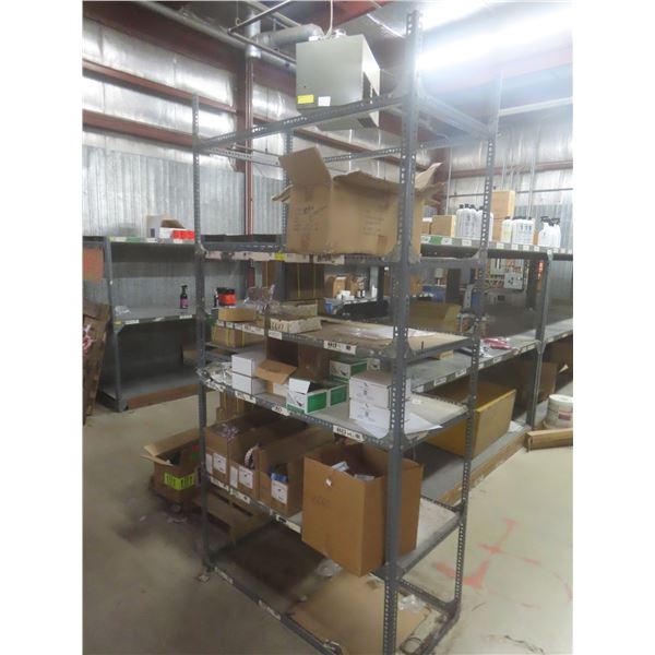 2 Adjustable Metal Shelf Units 86" × 48" × 24" and 80" × 48" × 24" – Product Not Included