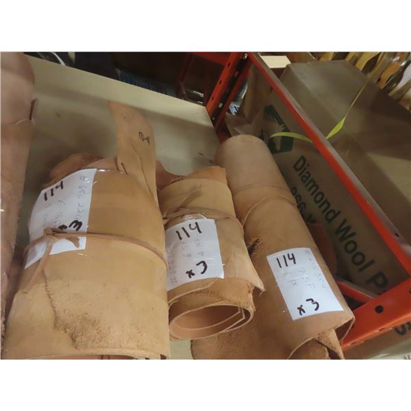 New Leather – Approx 19 SqFt (Multiple Pieces)