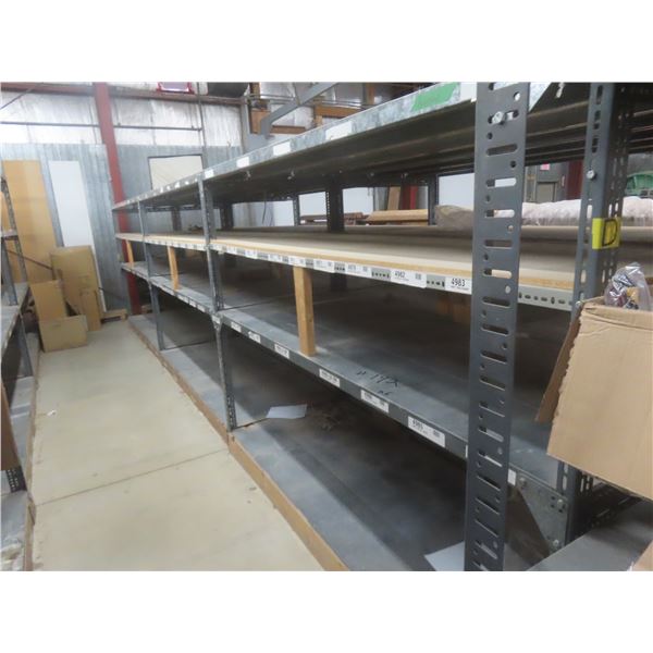 Heavy-Duty Metal Shelf Unit, 72" × 96" × 36" – Product NOT Included