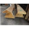 Image 2 : 4 Rolling Saddle Stands, Largest Size, 80"L × 24"H