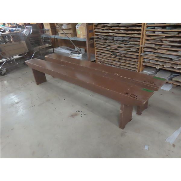2 Wood Benches, 99"L