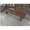 Image 1 : 2 Wood Benches, 99"L