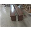 Image 2 : 2 Wood Benches, 99"L
