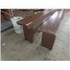 Image 4 : 2 Wood Benches, 99"L