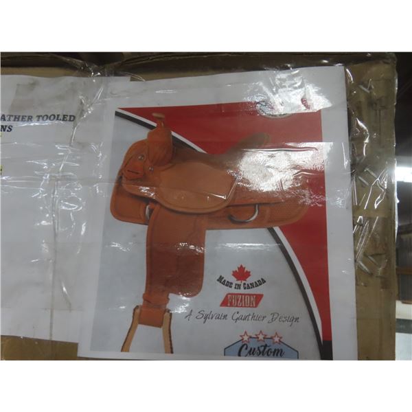 New Calf Roping Complete Leather-Tooled Saddle Patterns – Leather Only, 2 Patterns, 14½" Seat