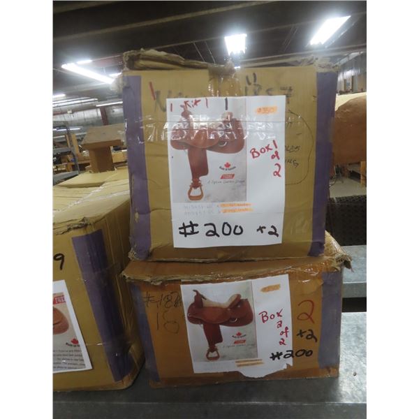 Complete Leather-Tooled Saddle Patterns – Leather Only