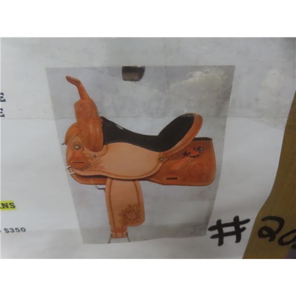 Barrel Saddle Complete, Leather Tooled Saddle Patterns,  Leather Only - 5 Patterns