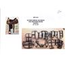 Image 1 : 20-Piece Metal Die Mold for Western Roper Saddle, 15" & 16" Seat – Collins Roper Style (Kit #10)