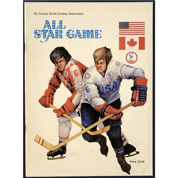 1976 WHA ALL STAR GAME PROGRAM