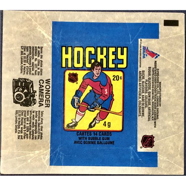 1979-80 O-PEE-CHEE HOCKEY WRAPPER - WAYNE GRETZKY ROOKIE YEAR