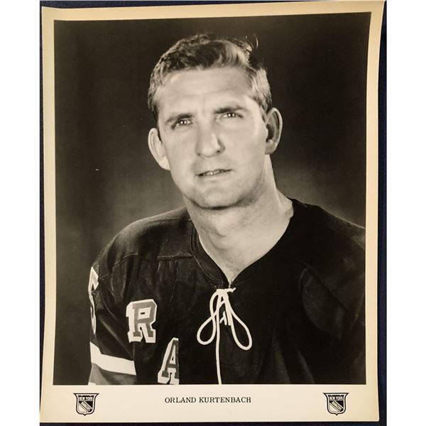 NEW YORK RANGERS PUBLICITY GLOSSY - ORLAND KURTENBACH
