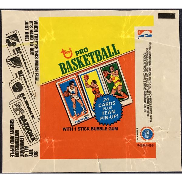 1980-81 TOPPS NBA BASKETBALL WRAPPER - LARRY BIRD ROOKIE YEAR