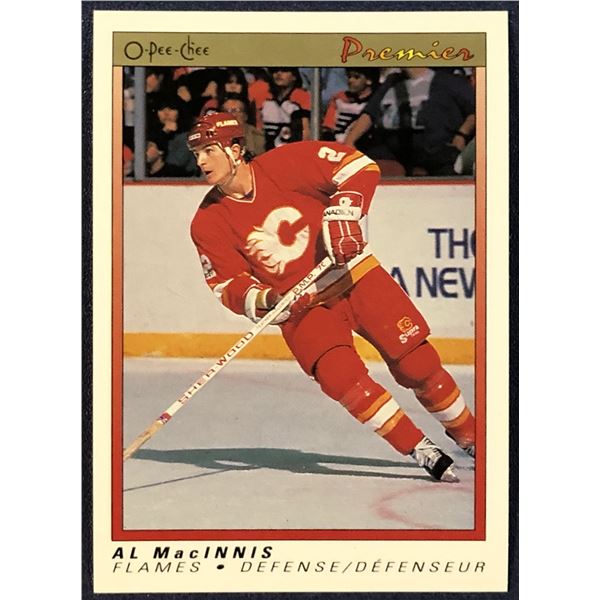1990-91 O-PEE-CHEE PREMIER NHL AL MacINNIS (HOF)