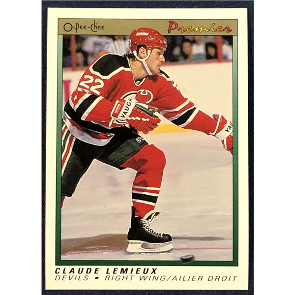 1990-91 O-PEE-CHEE PREMIER NHL CLAUDE LEMIEUX