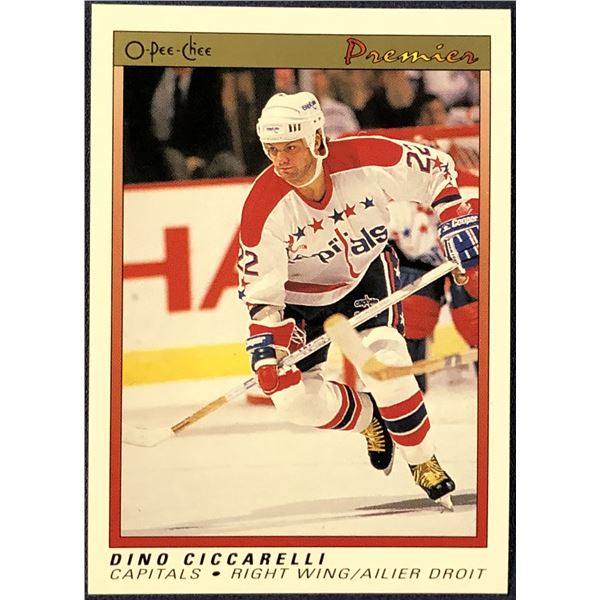 1990-91 O-PEE-CHEE PREMIER NHL DINO CICCARELLI (HOF)