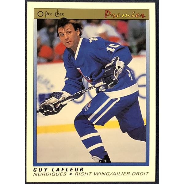 1990-91 O-PEE-CHEE PREMIER NHL GUY LAFLEUR (HOF)