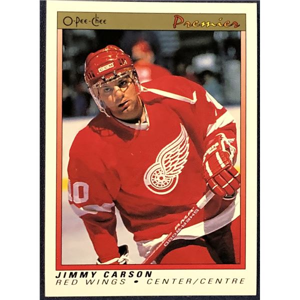 1990-91 O-PEE-CHEE PREMIER NHL JIMMY CARSON