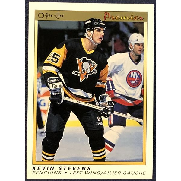 1990-91 O-PEE-CHEE PREMIER NHL KEVIN STEVENS