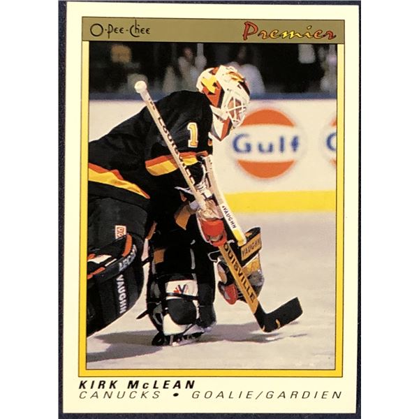 1990-91 O-PEE-CHEE PREMIER NHL KIRK McLEAN