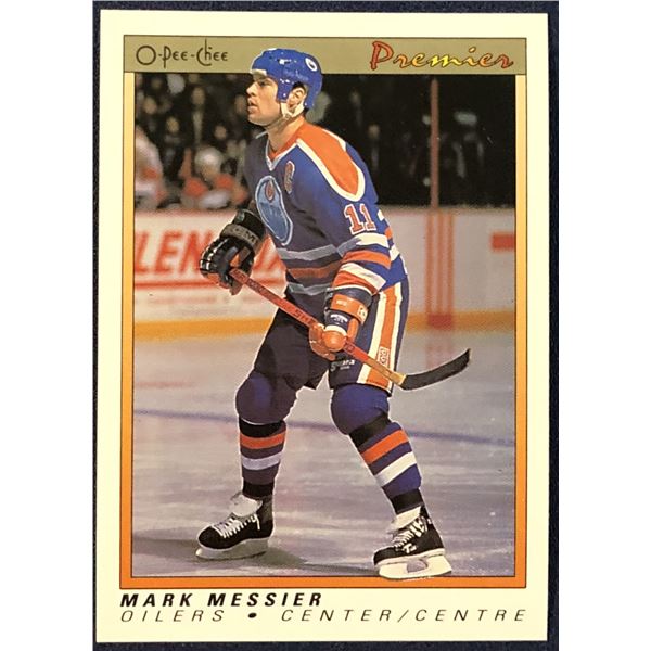 1990-91 O-PEE-CHEE PREMIER NHL MARK MESSIER (HOF)