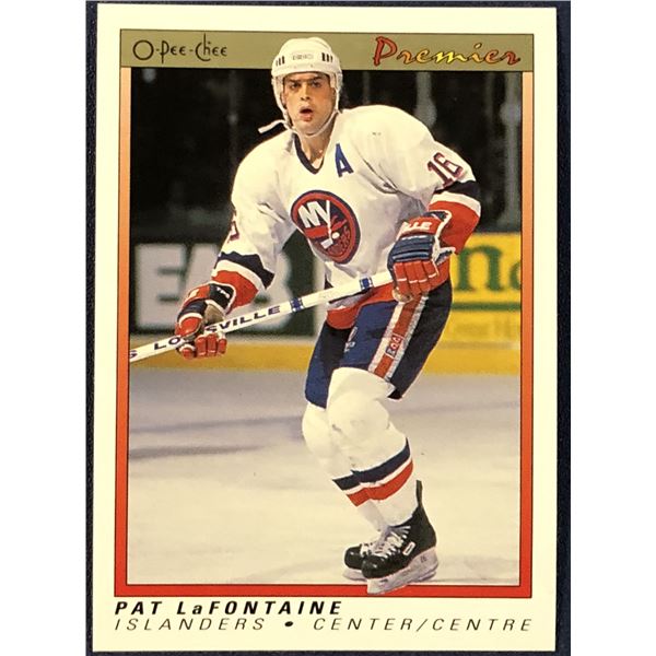 1990-91 O-PEE-CHEE PREMIER NHL PAT LAFONTAINE (HOF)