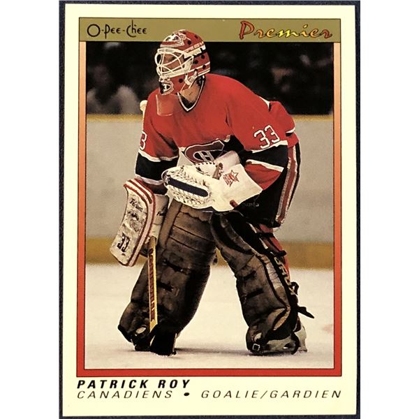 1990-91 O-PEE-CHEE PREMIER NHL PATRICK ROY (HOF)