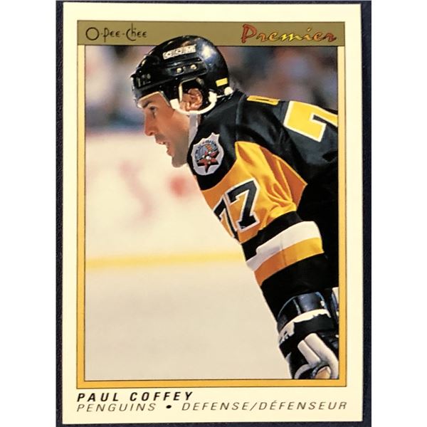1990-91 O-PEE-CHEE PREMIER NHL PAUL COFFEY (HOF)