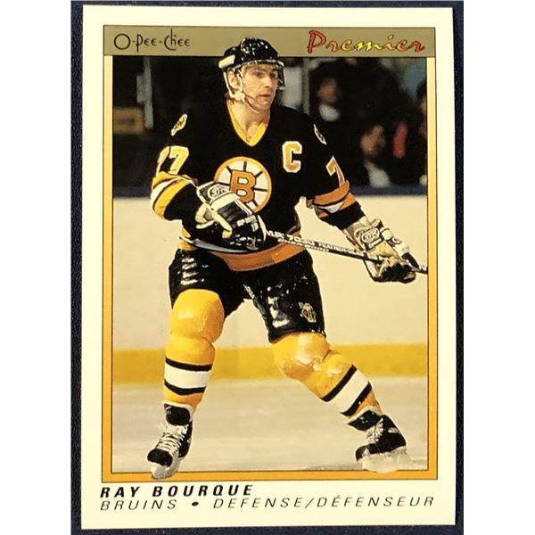 1990-91 O-PEE-CHEE PREMIER NHL RAY BOURQUE (HOF)