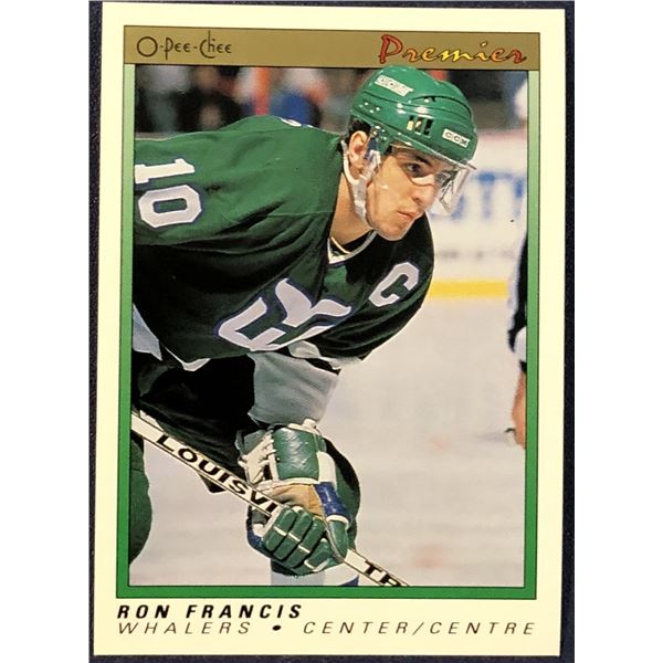 1990-91 O-PEE-CHEE PREMIER NHL RON FRANCIS (HOF)