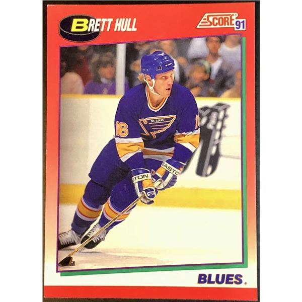1991-92 SCORE BRETT HULL (HOF)