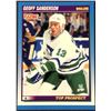 Image 1 : 1991-92 SCORE GEOFF SANDERSON ROOKIE CARD