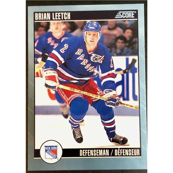 1992-93 SCORE BRIAN LEETCH (HOF)